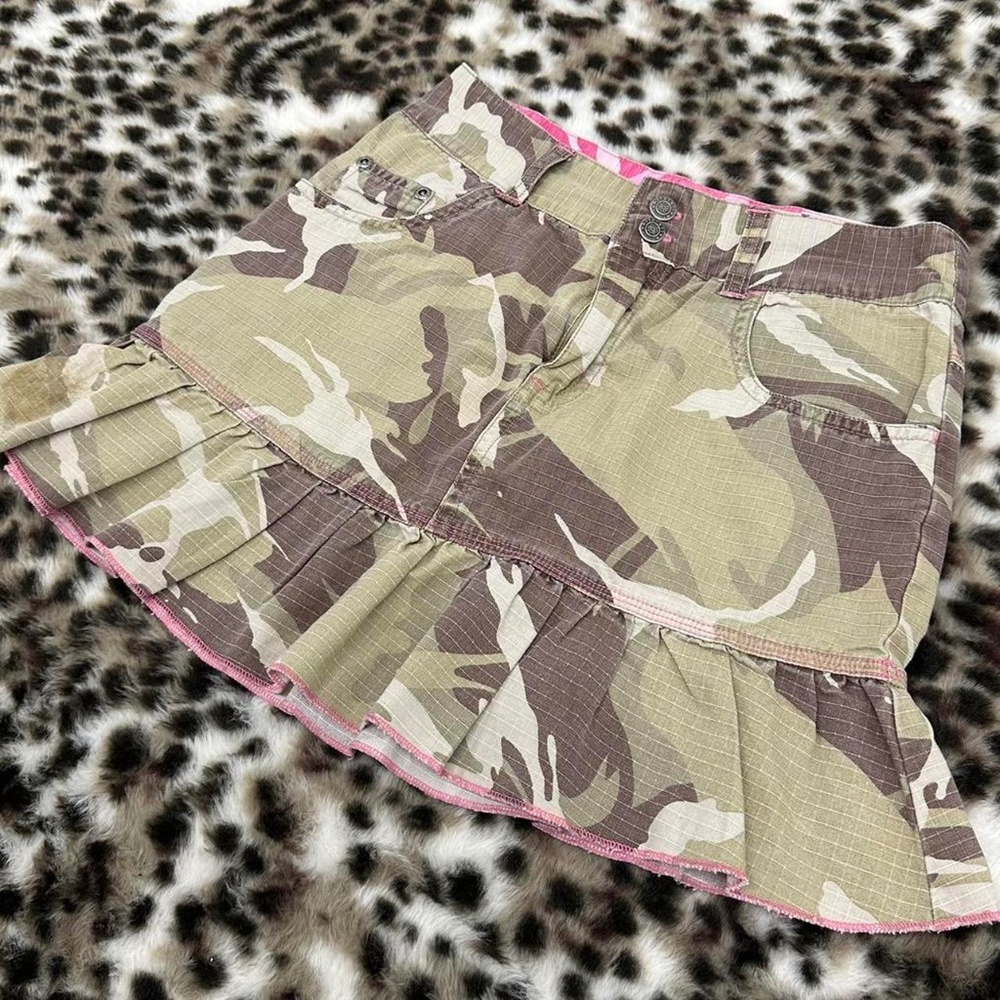 xhilaration Camo Mini Skirt